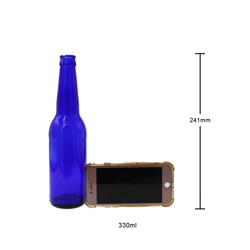 Beer Bottle 330ml Blue Beer Glass Bottle Glass Beer Bottle