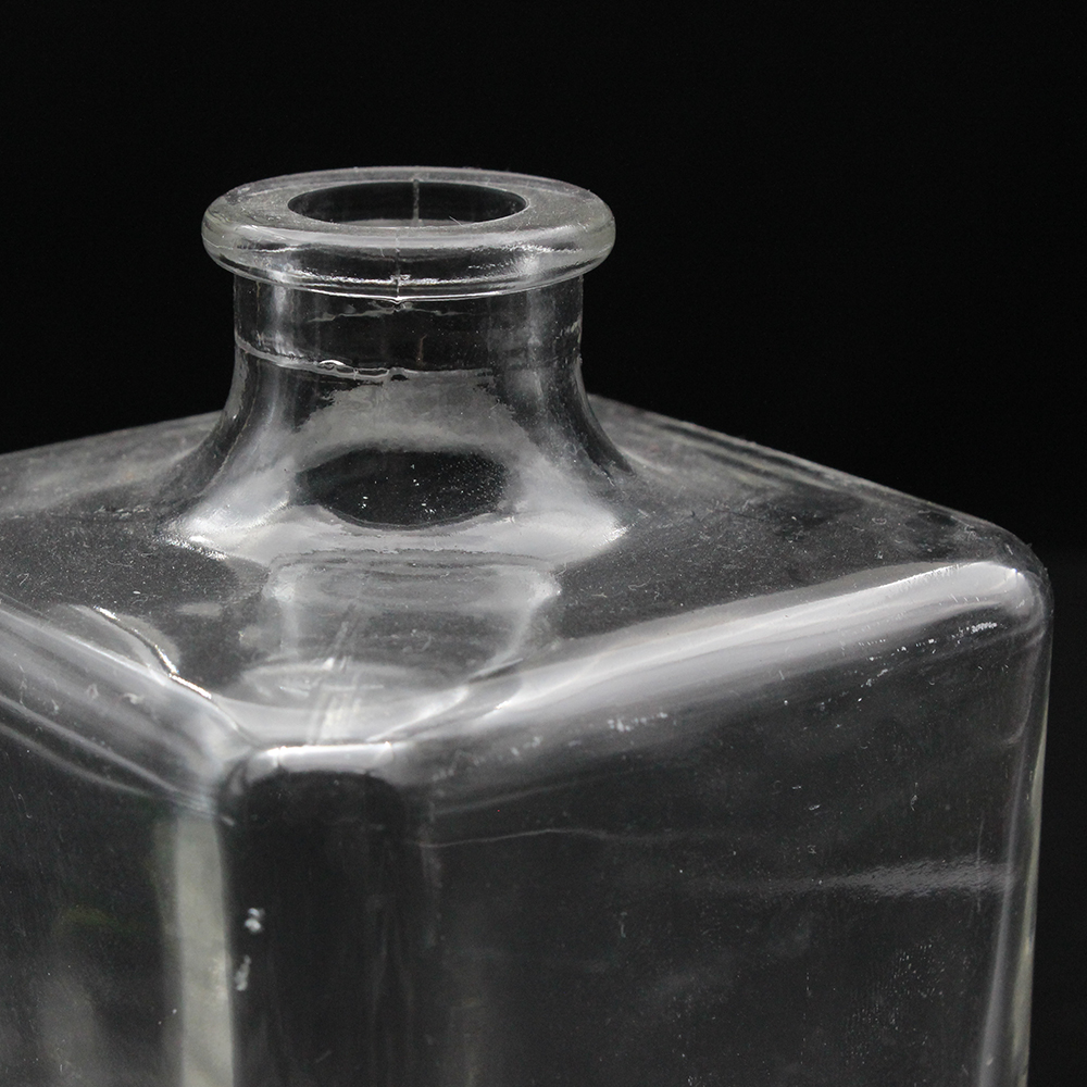 Empty Square 500ml Spirit Glass Bottle