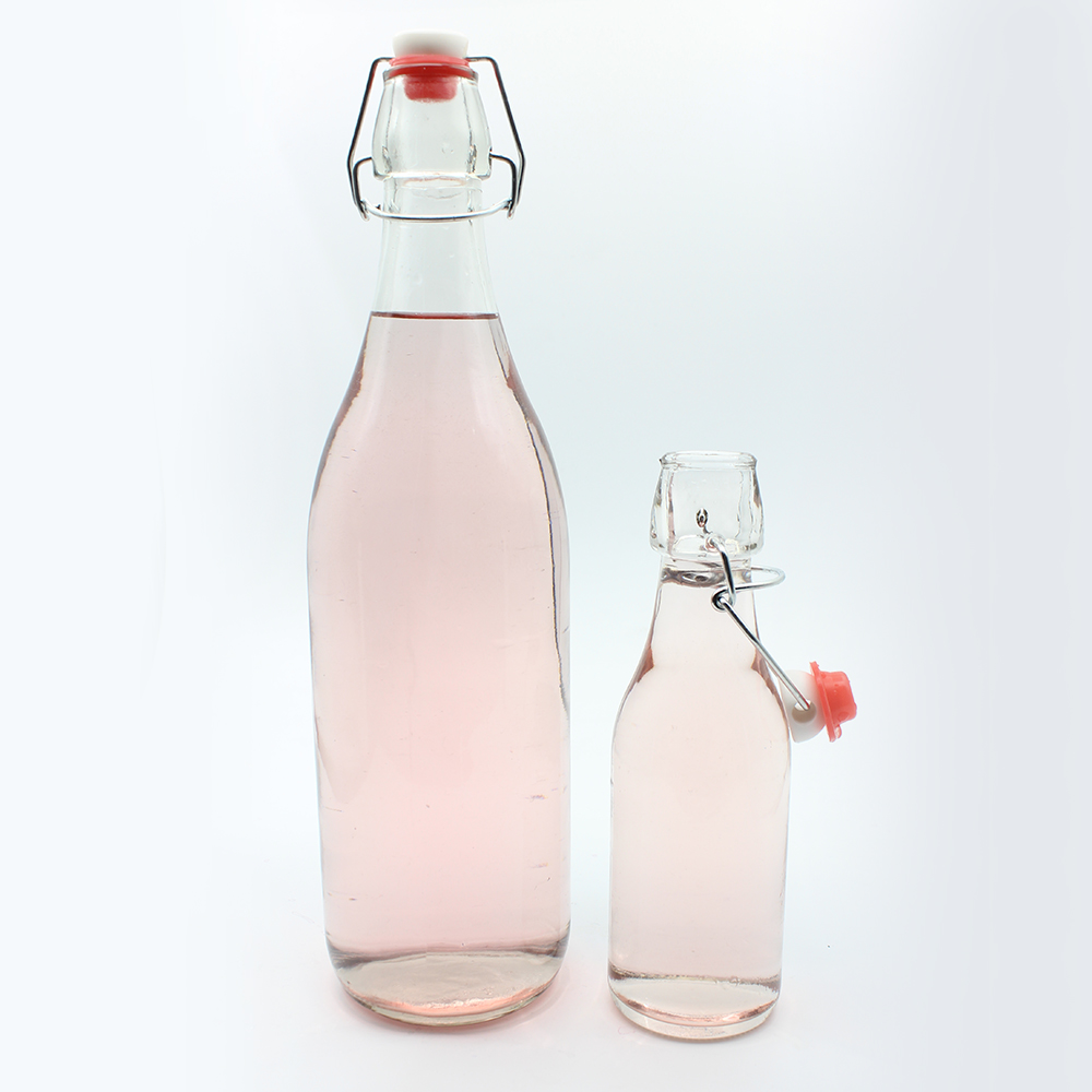 Wholesale Swing Top 250ml Mineral Water Glass Bottle