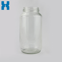 Clear 735ml Glass Jar for Hot Sauce Jam Honey