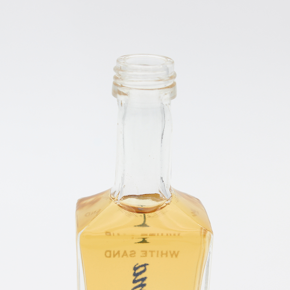 New Design 50ml Small Glass Rum Bottle
